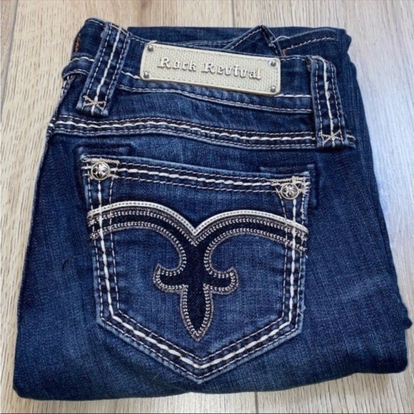 Rock Revival Denim - Rock revival alanis bootcut boot blue jeans denim